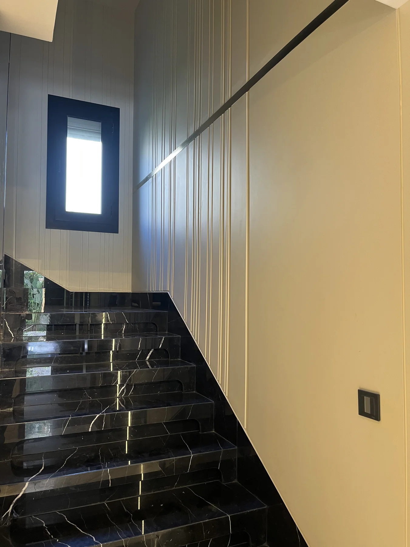 Crafted surfaces and quiet material rhythm across the home.