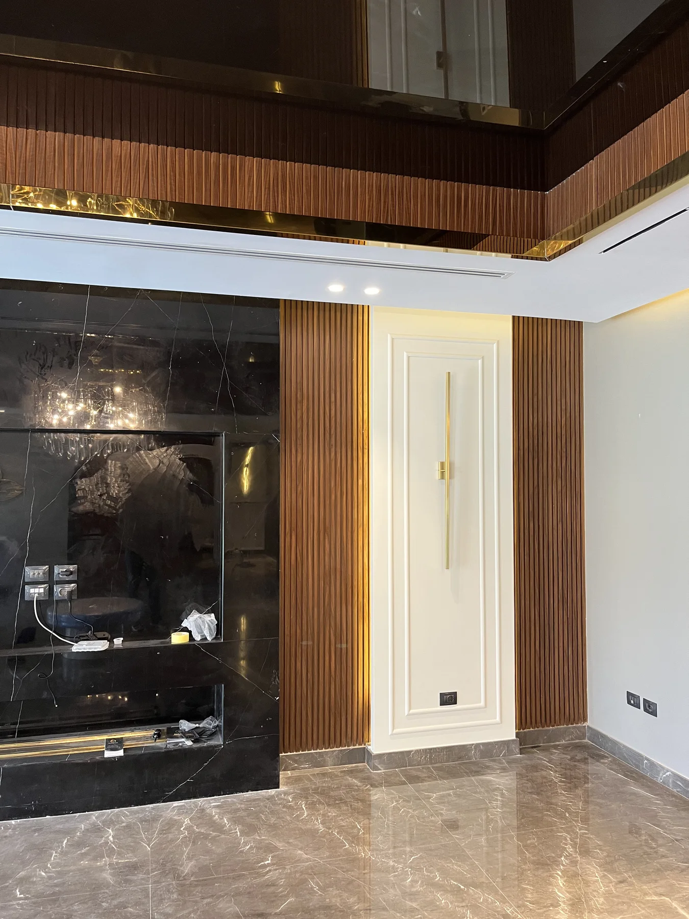 A quiet bedroom composition with crafted timber and softened light.